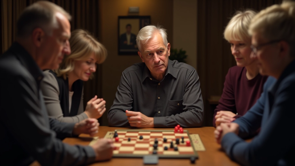 Players deeply focused on a strategic board game match